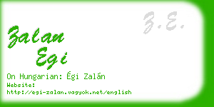zalan egi business card