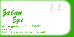 zalan egi business card